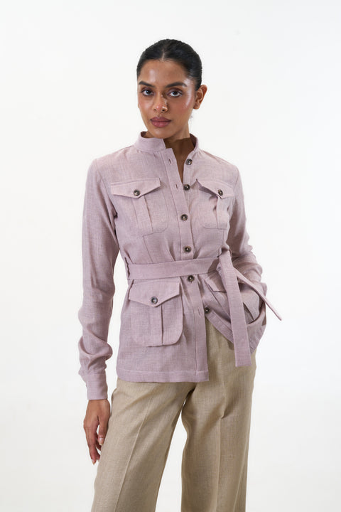 Ranthambore Shacket- Mauve