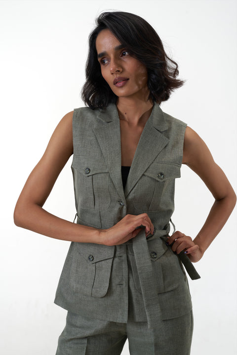 Jawai Jacket- Khakhi Green