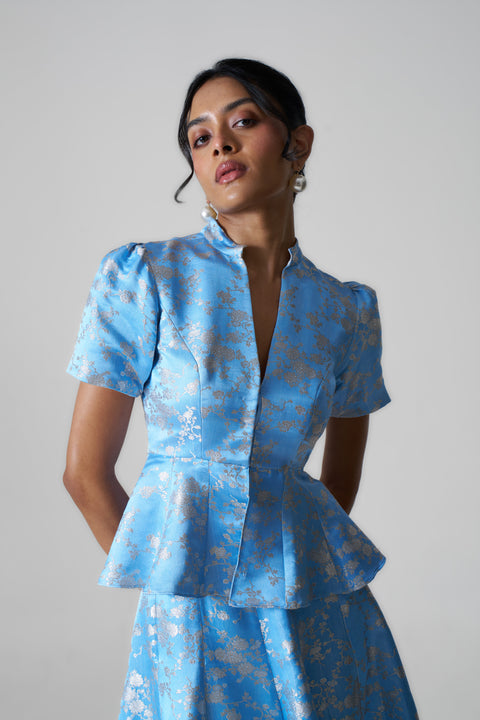 Tara Top- Pastel Blue