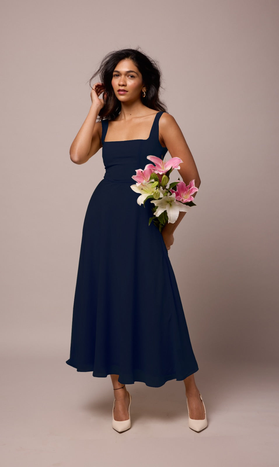 olivia blue dress Alice + Olivia Harmony Dress in Mineral Blue main image 1