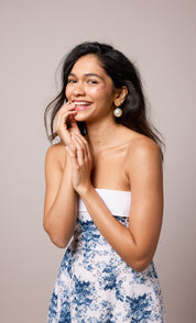 Thea - Blue Floral Dress