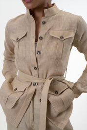 Ranthambore Shacket- Beige