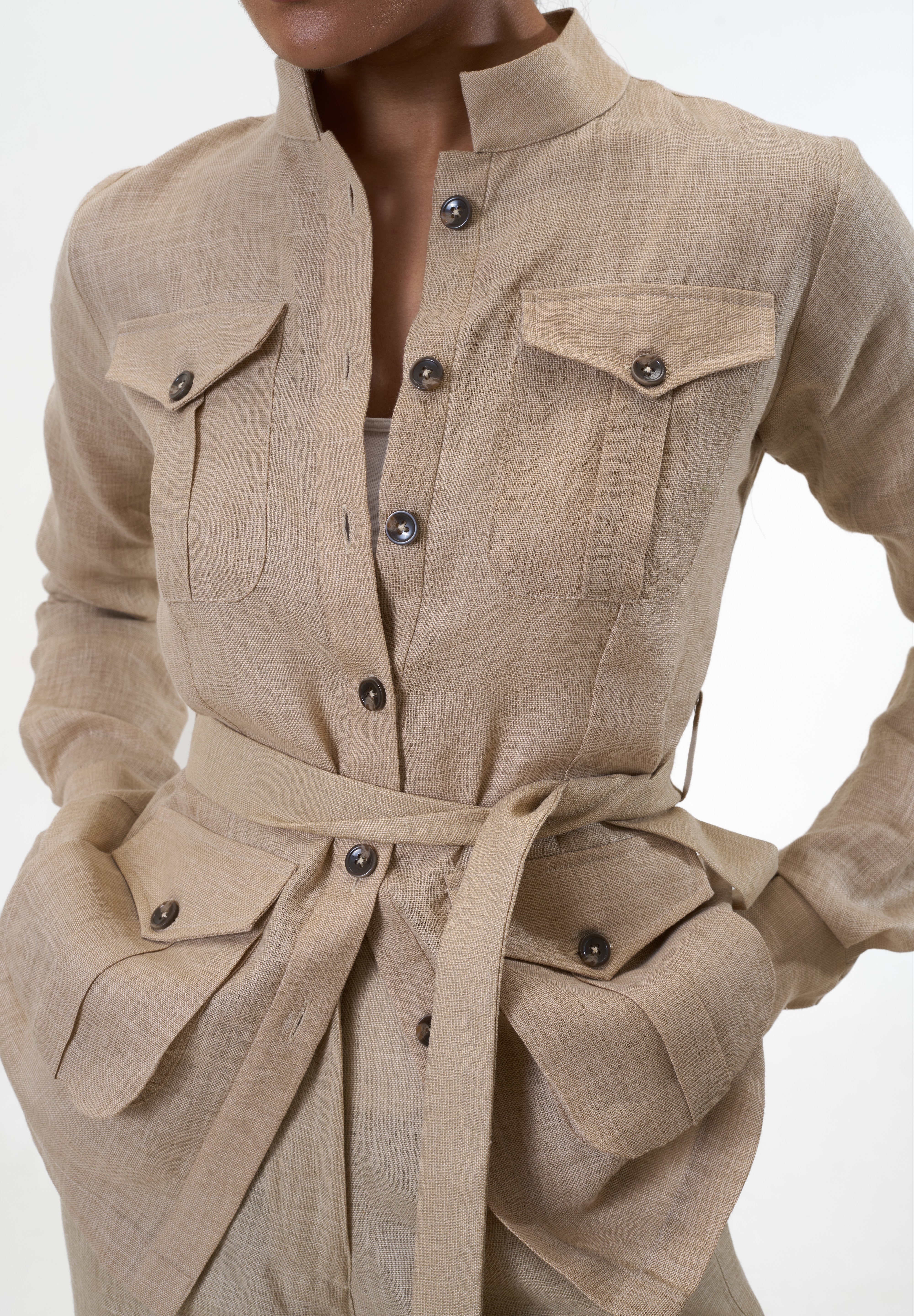 Ranthambore Shacket- Beige