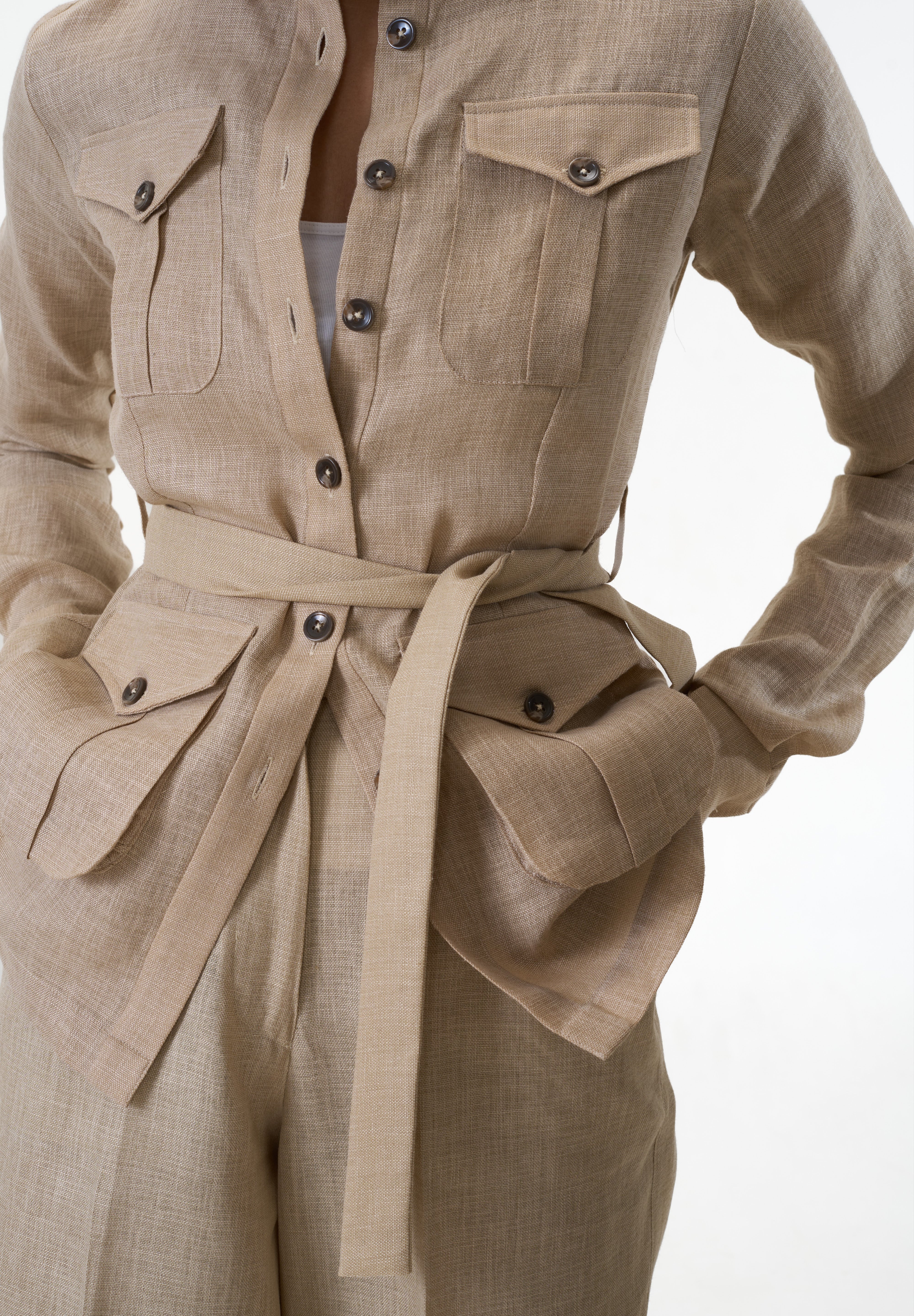 Ranthambore Shacket- Beige