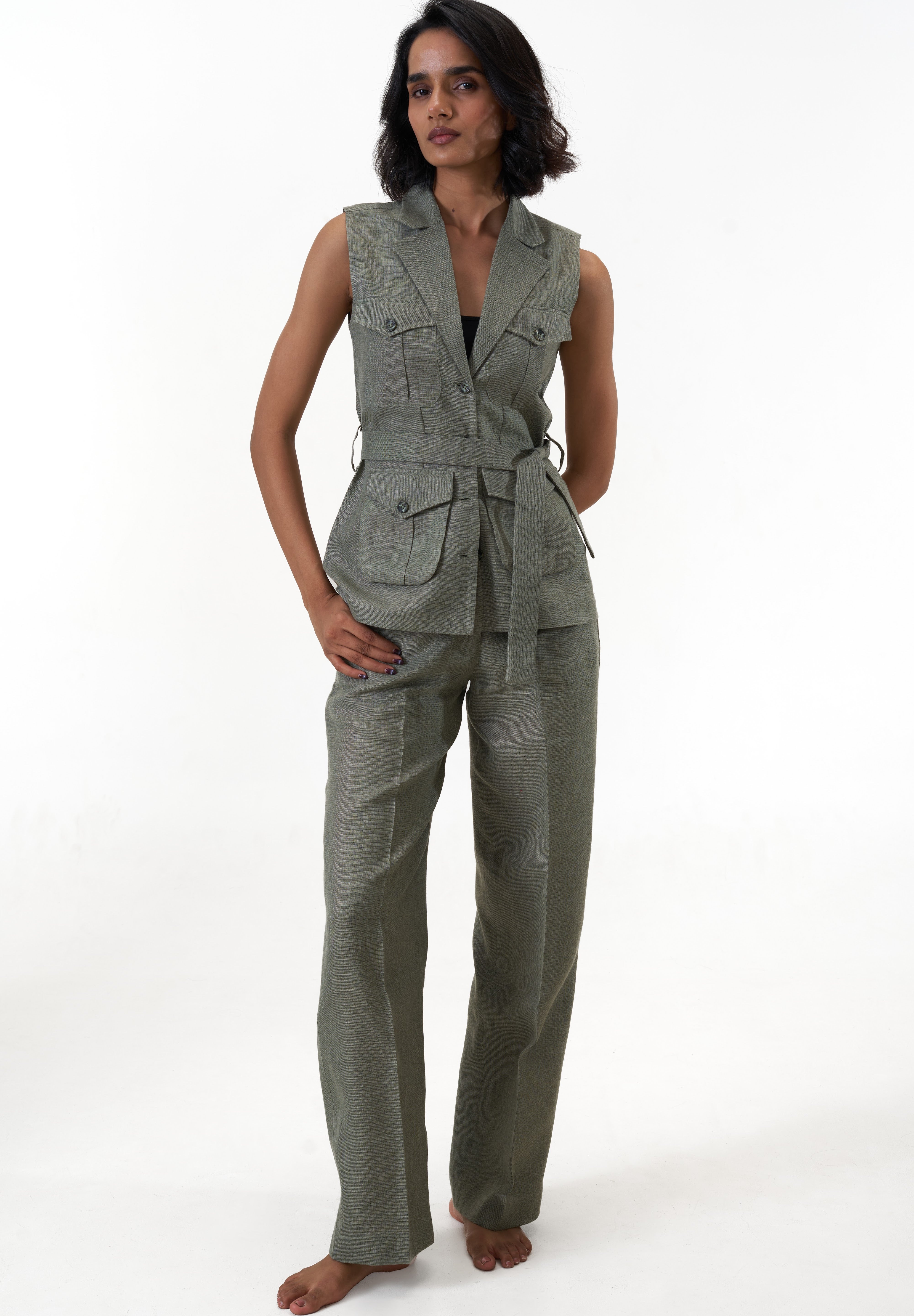 Ranthambore Trousers- Khakhi Green