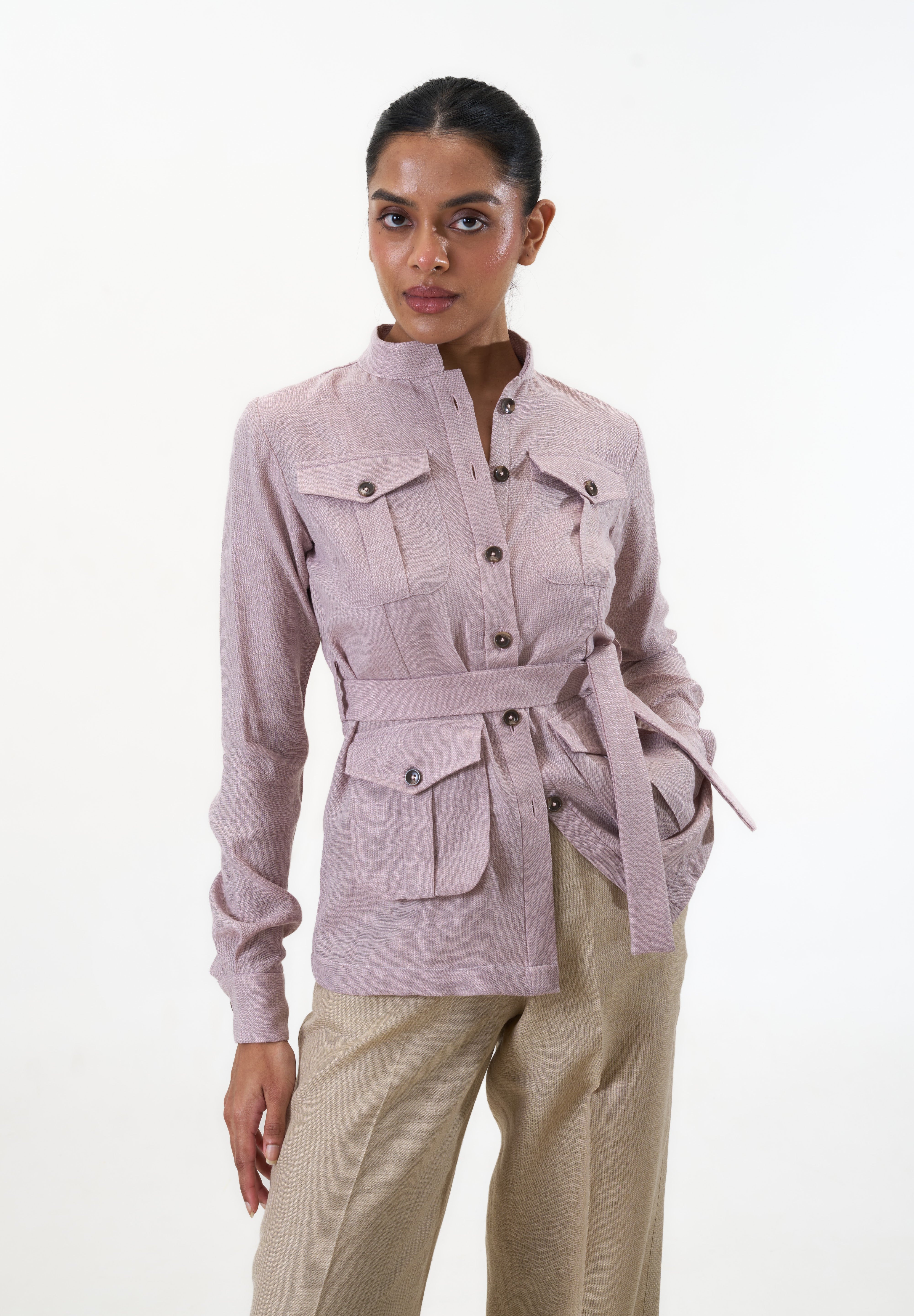 Ranthambore Shacket- Mauve