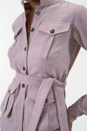 Ranthambore Shacket- Mauve