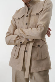 Ranthambore Shacket- Beige
