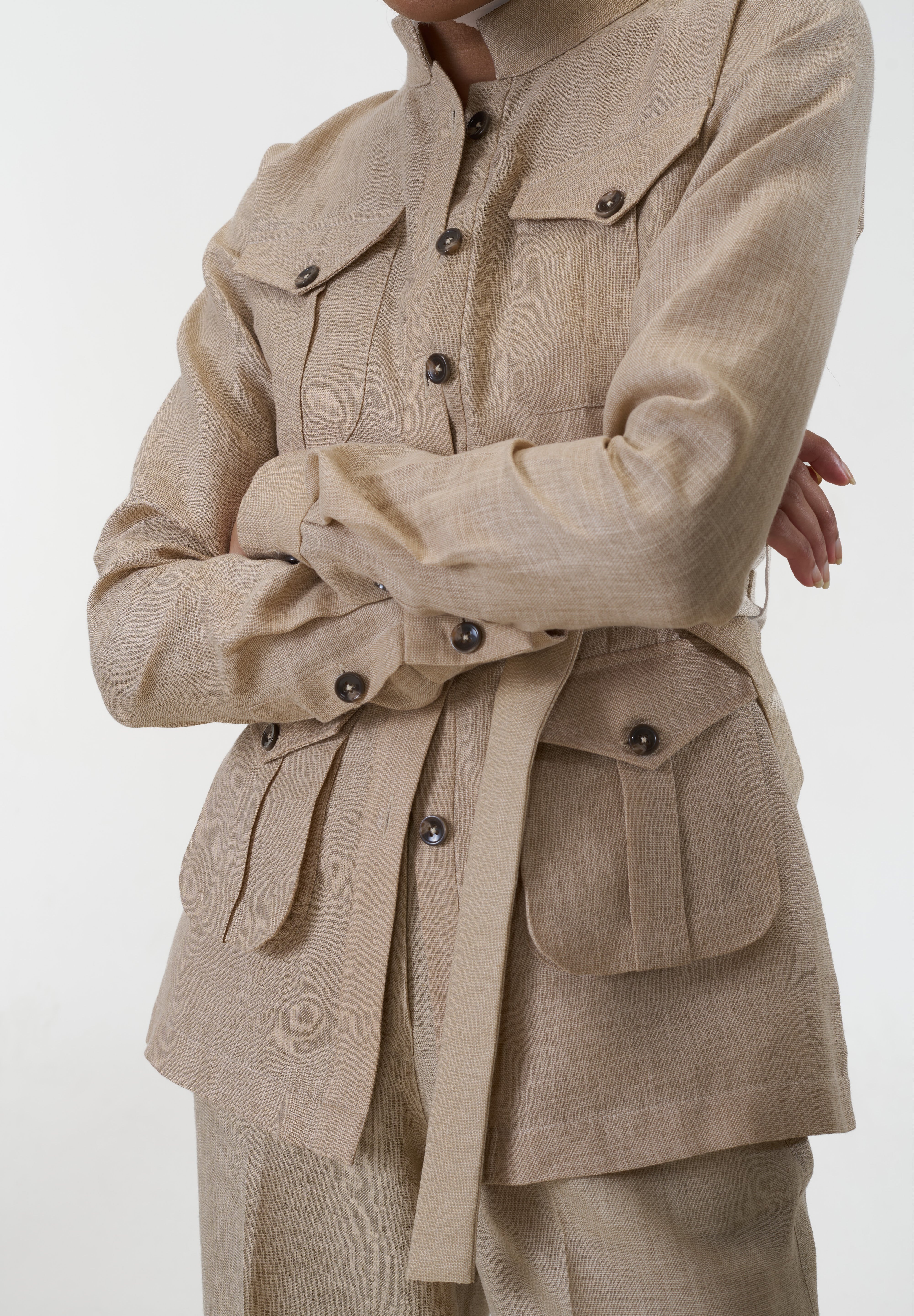 Ranthambore Shacket- Beige