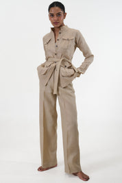 Ranthambore Shacket- Beige