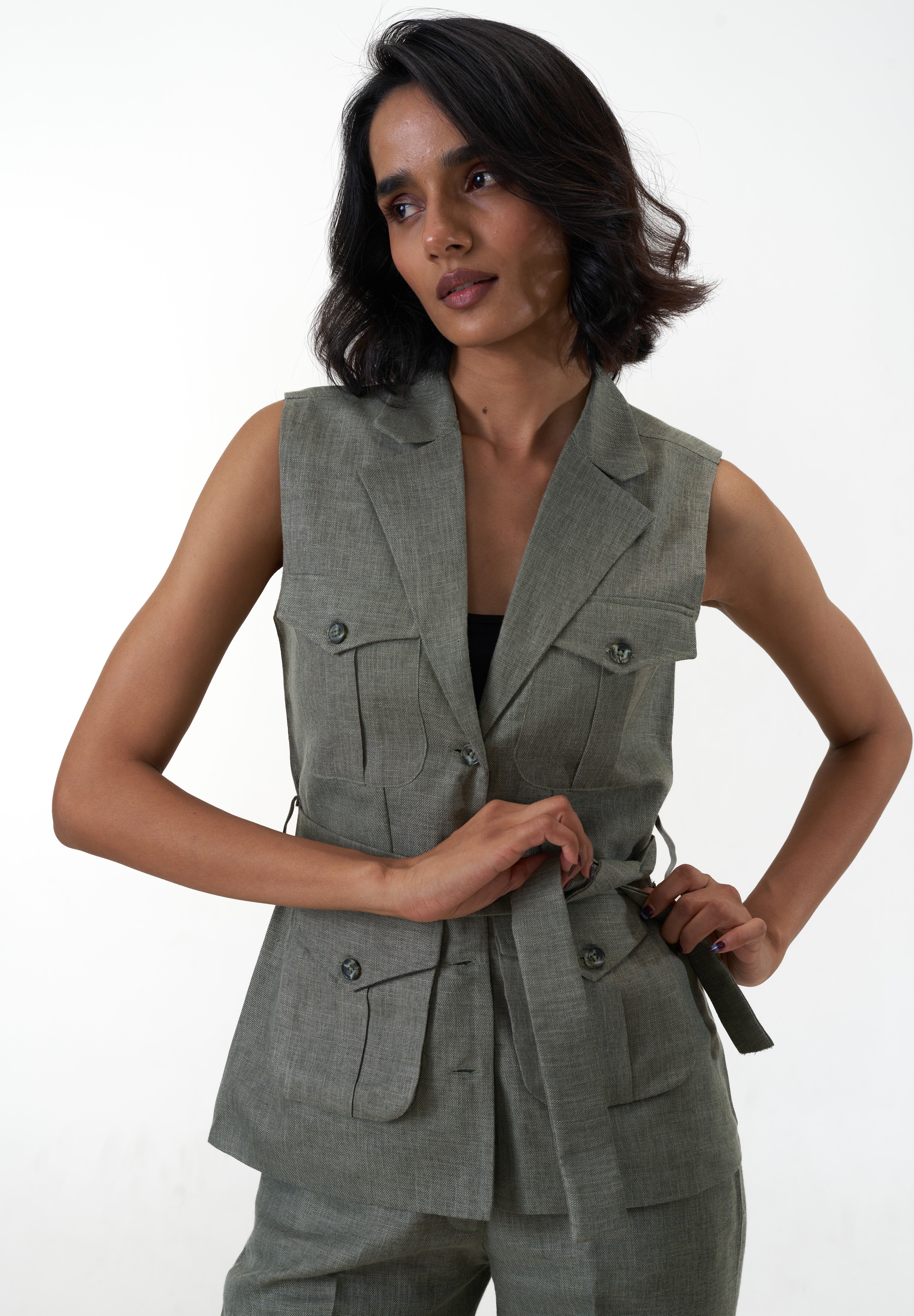 Jawai Jacket- Khakhi Green