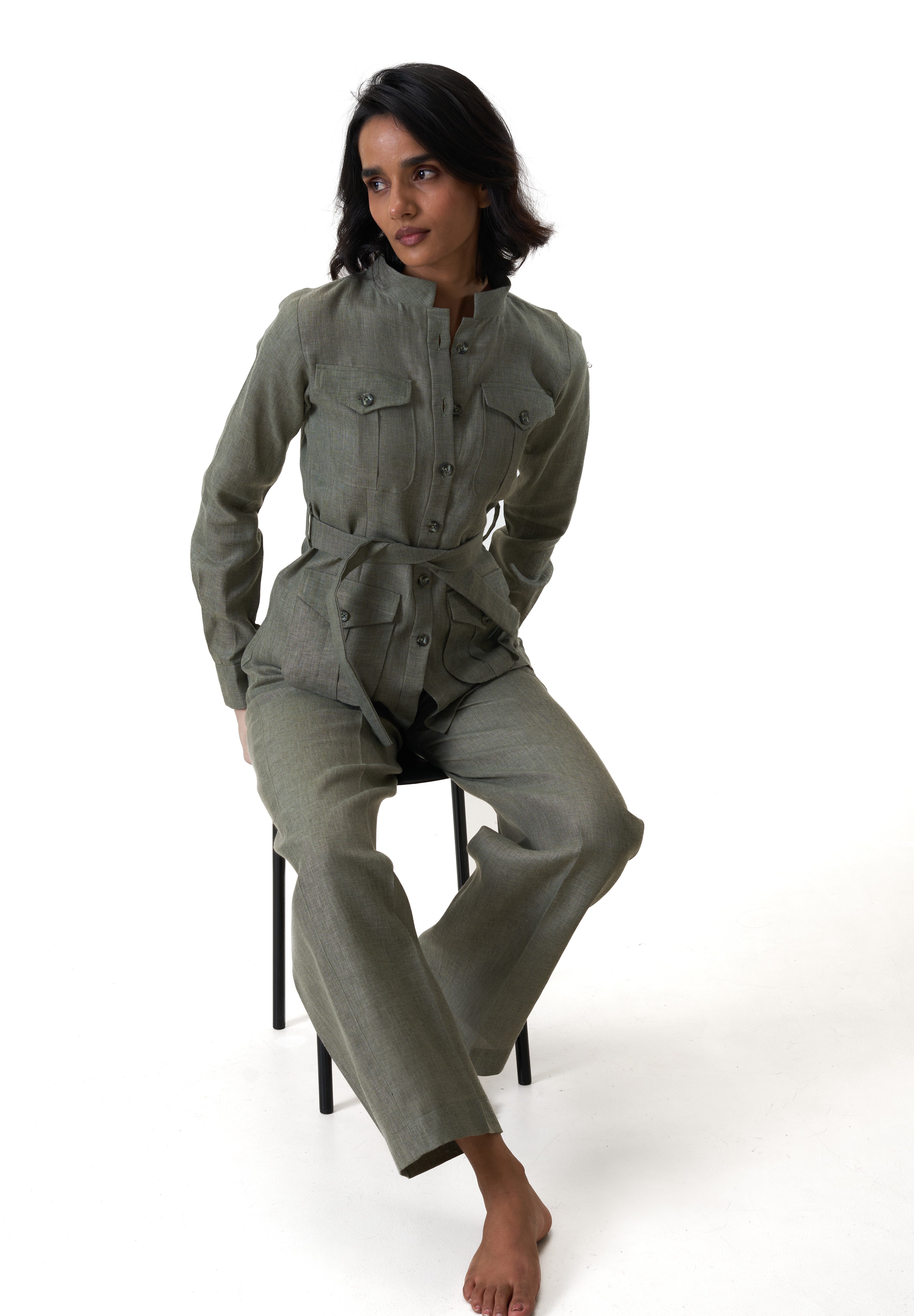 Ranthambore Trousers- Khakhi Green