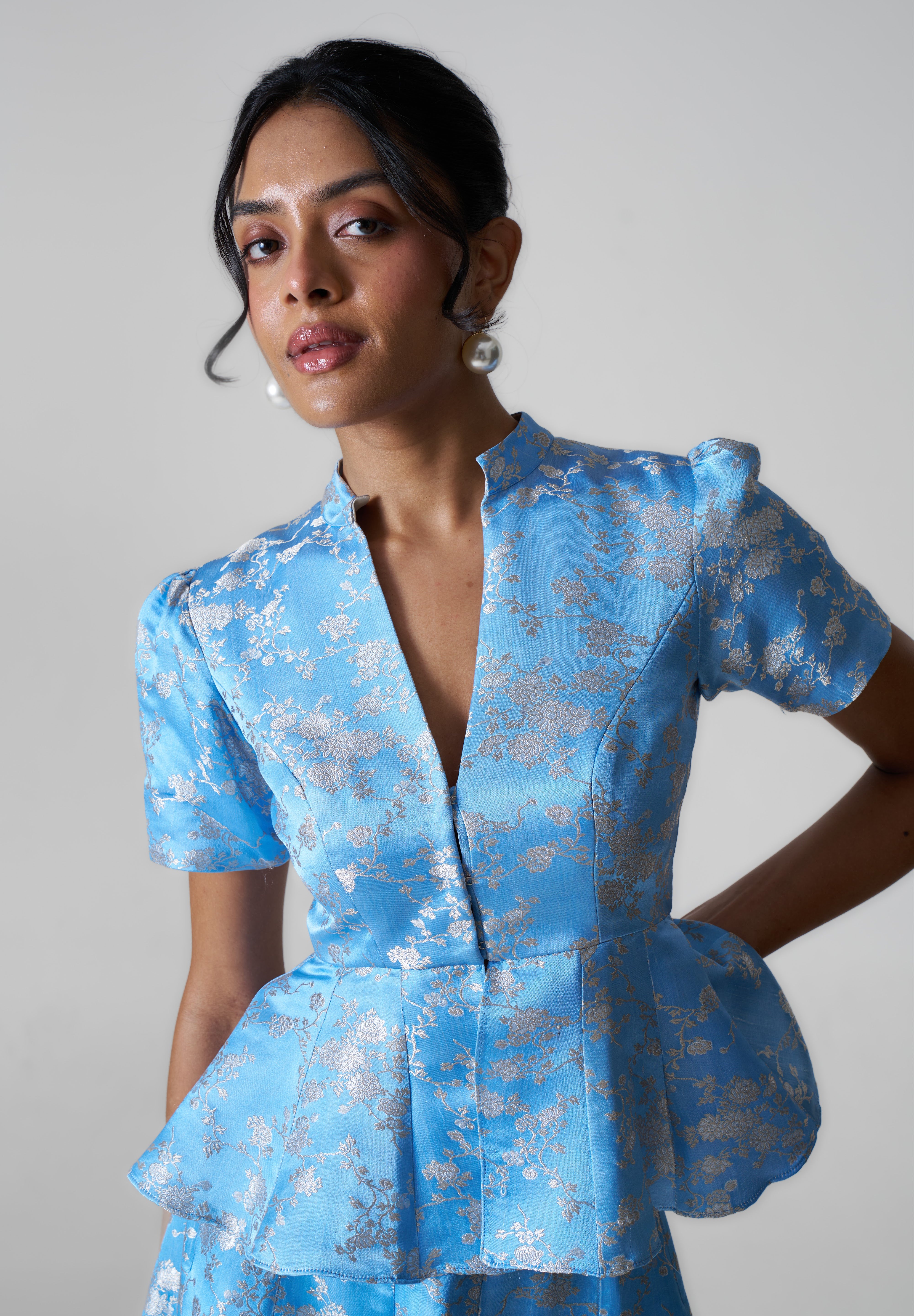 Tara Top- Pastel Blue