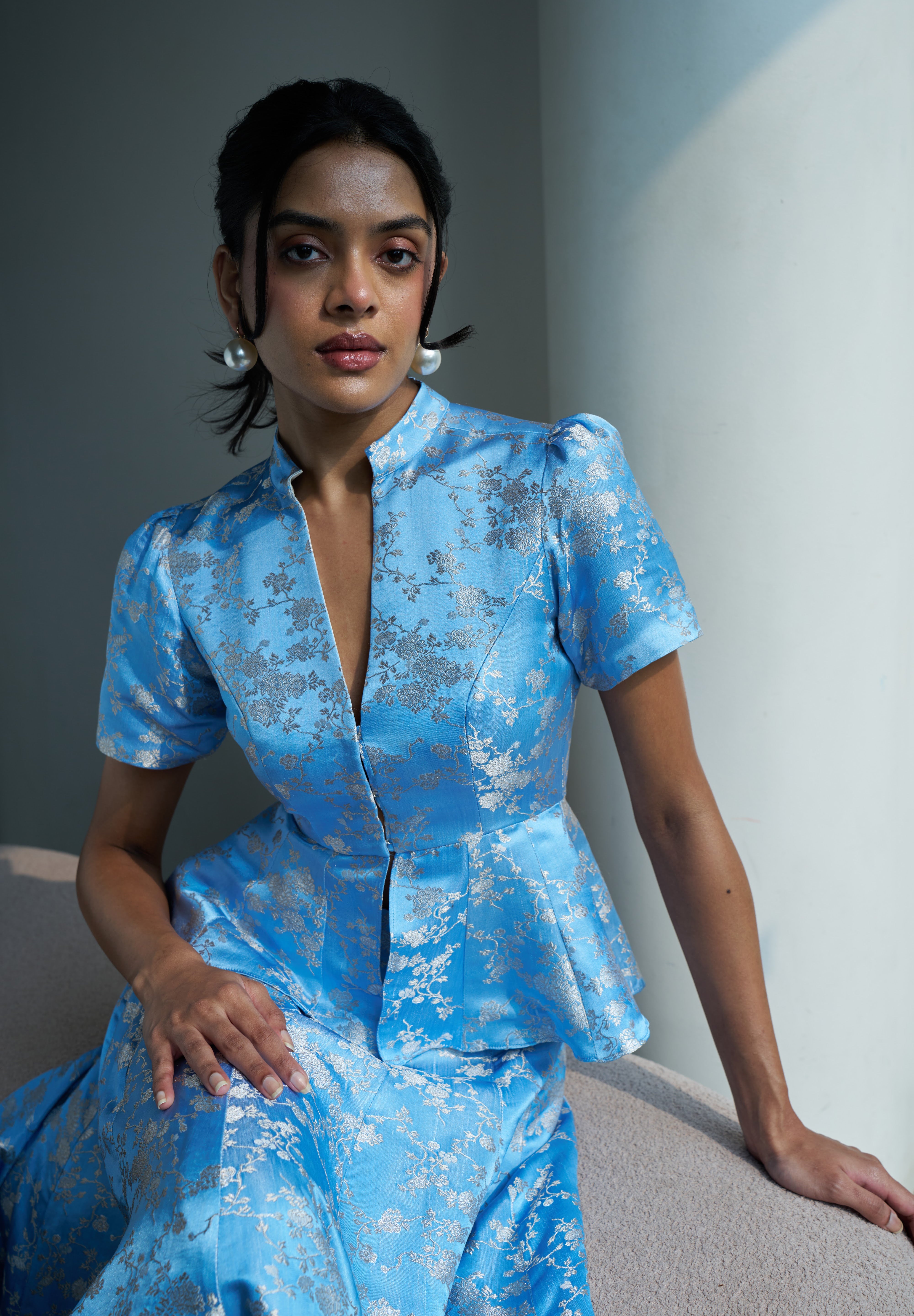 Tara Top- Pastel Blue