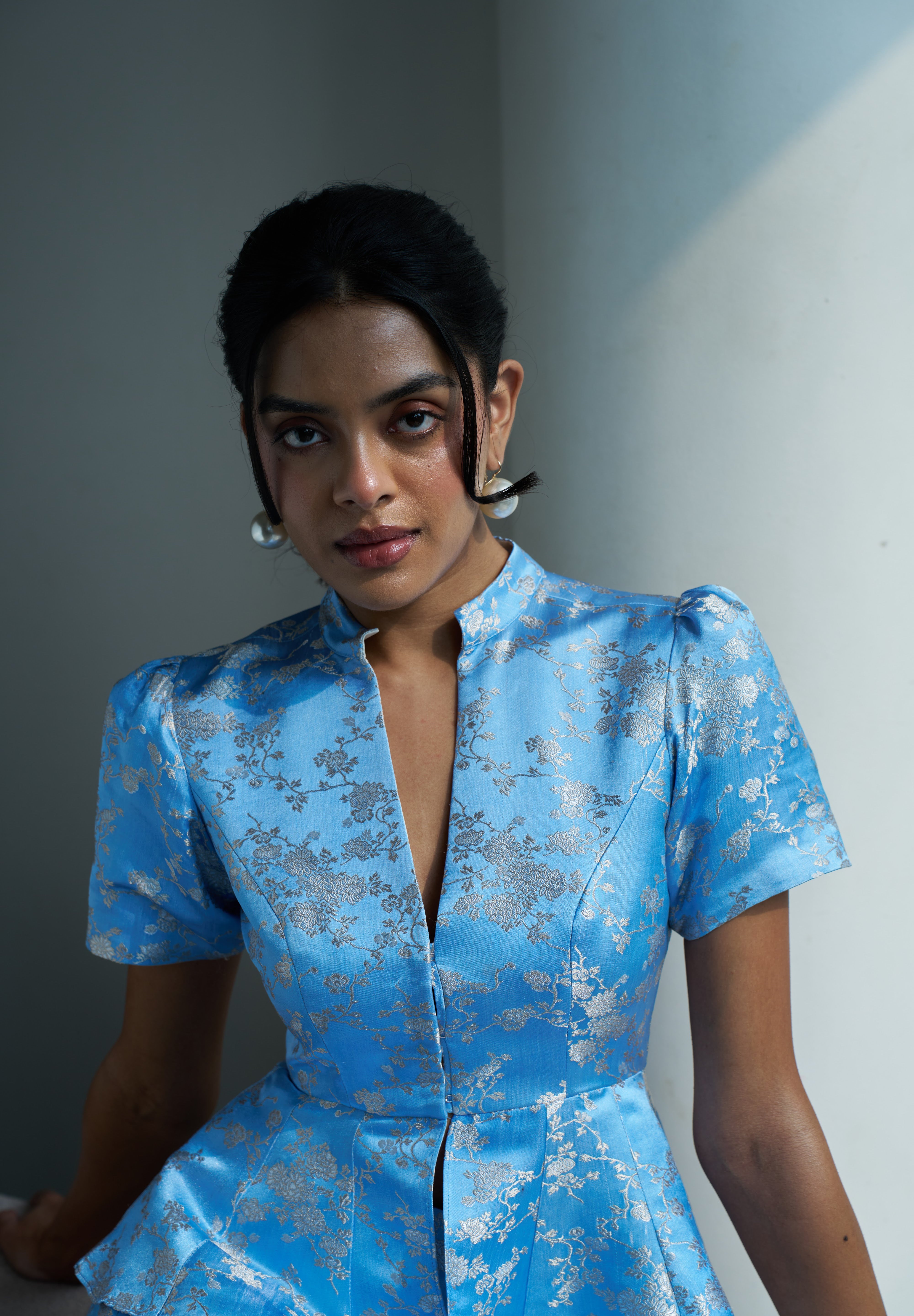 Tara Top- Pastel Blue