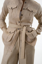 Ranthambore Shacket- Beige