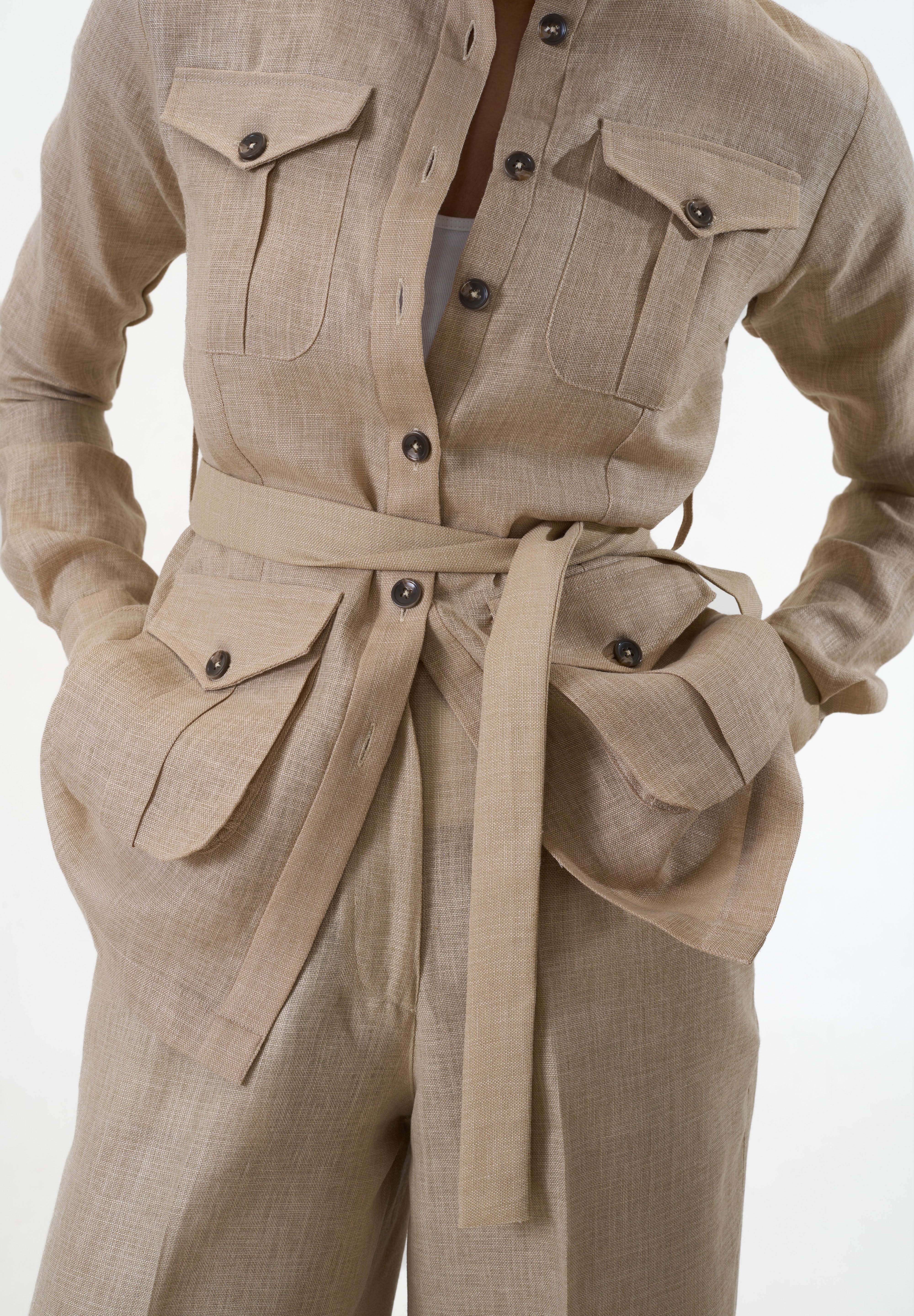 Ranthambore Shacket- Beige