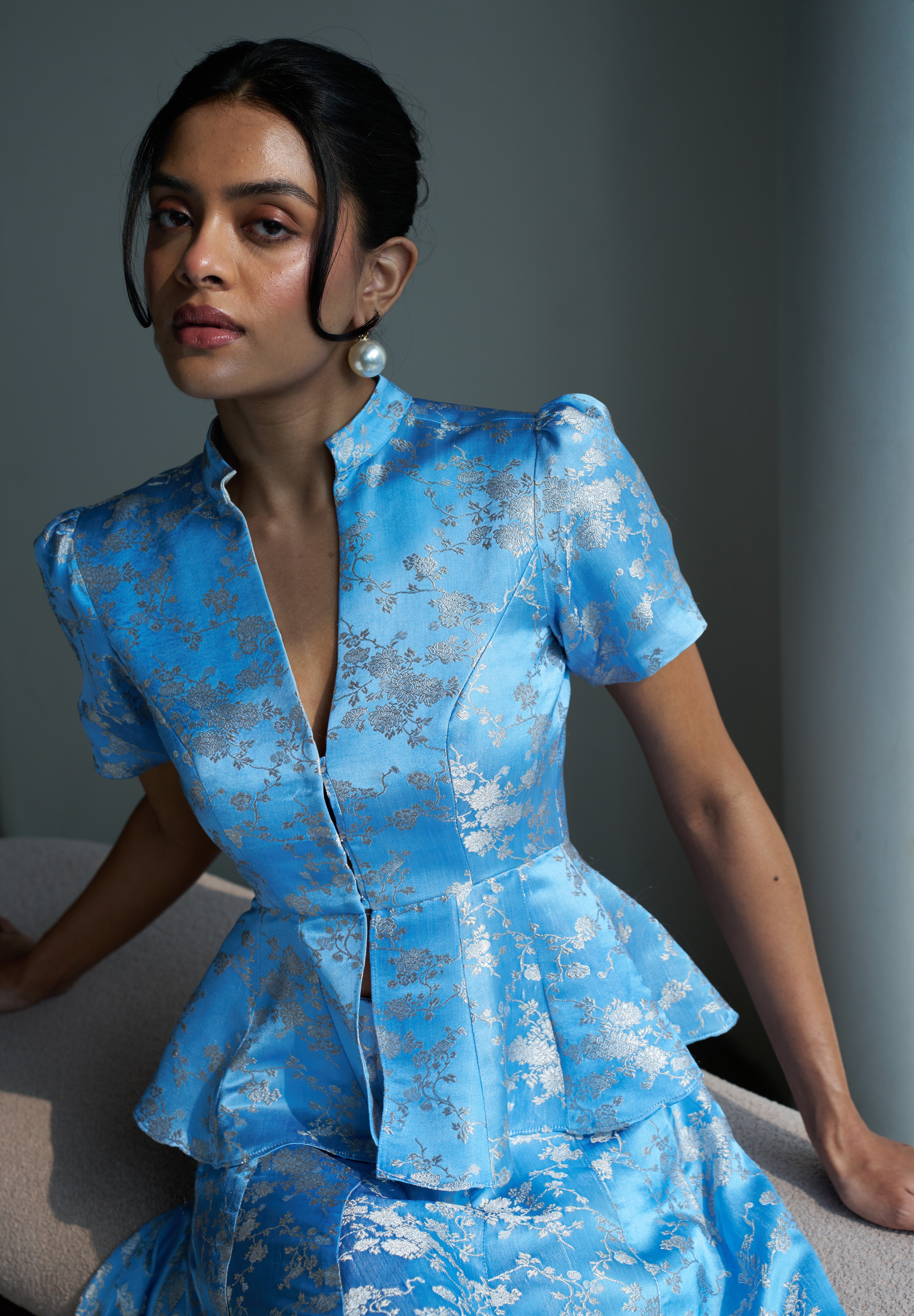 Tara Top- Pastel Blue