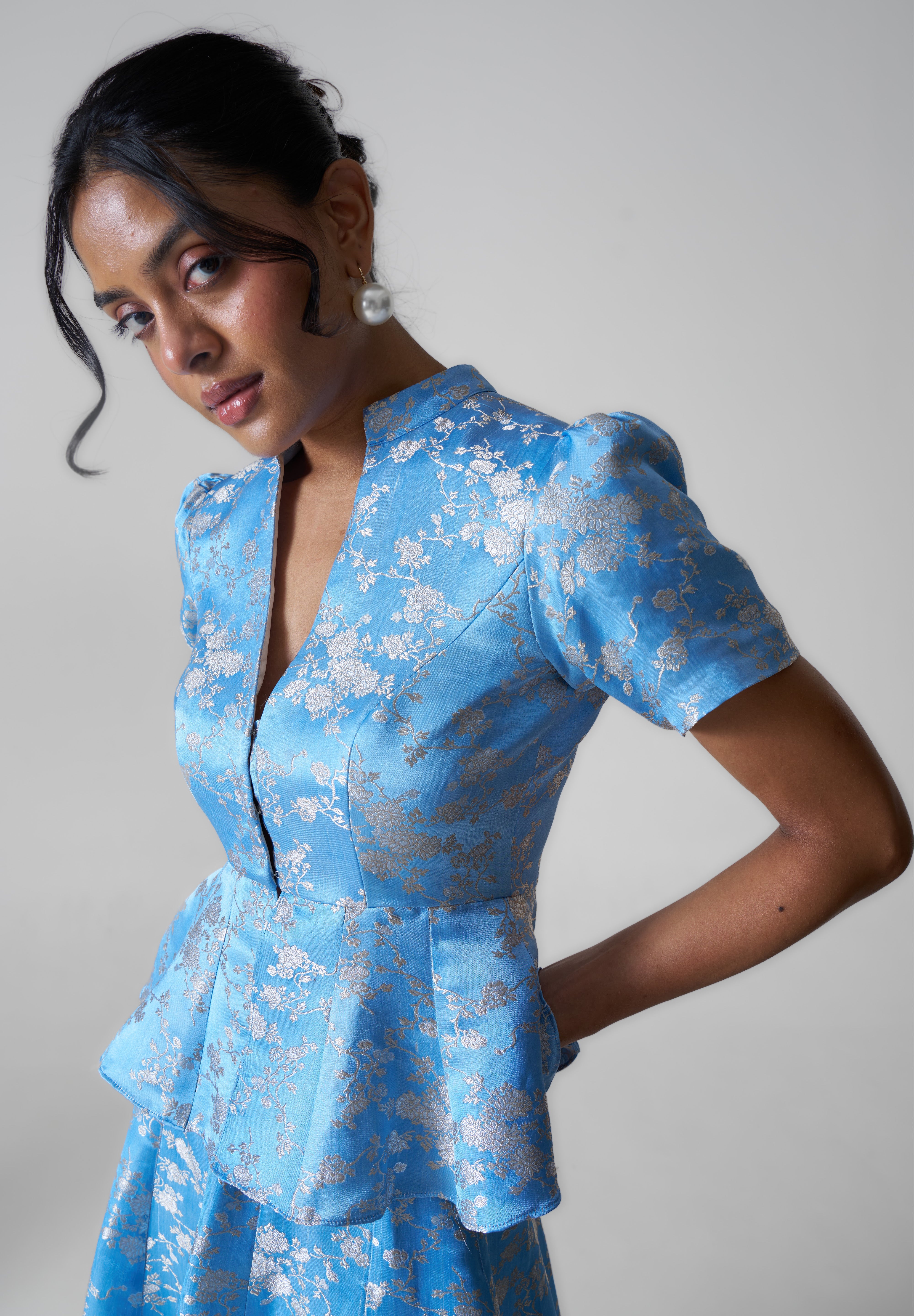 Tara Top- Pastel Blue