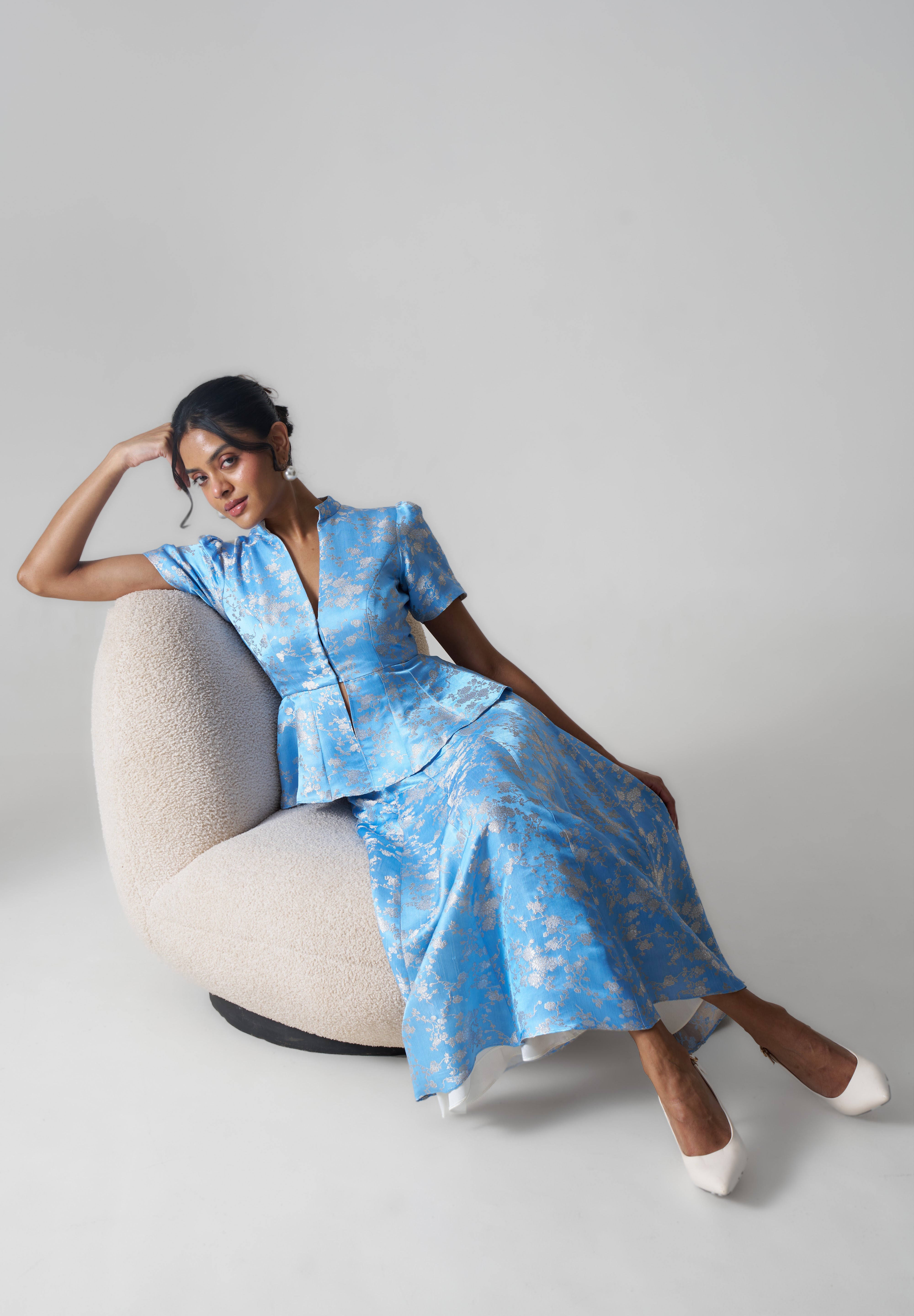 Tara Skirt- Pastel Blue