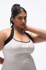 Agnis- White with Black Contrast