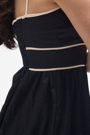 Cooper- Black with White Polka Dots