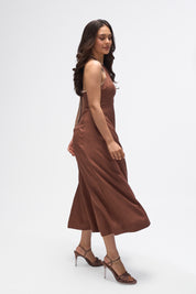 Siena- Mocha Brown and White
