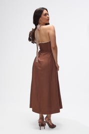 Siena- Mocha Brown and White