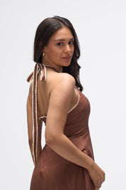 Siena- Mocha Brown and White