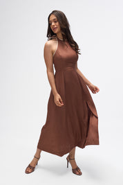 Siena- Mocha Brown and White