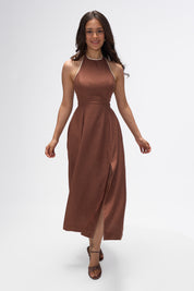 Siena- Mocha Brown and White