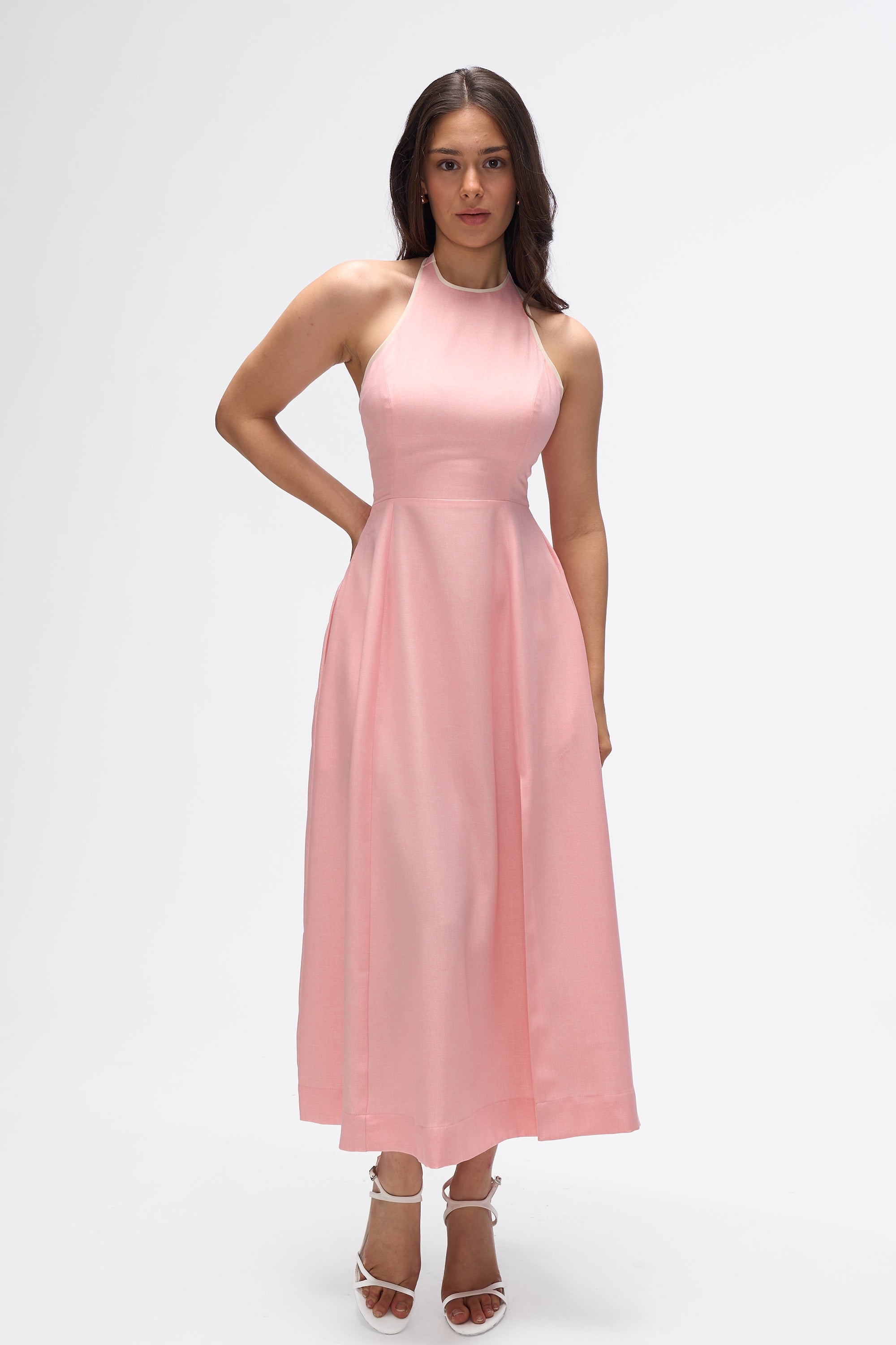 Siena- Peach and White