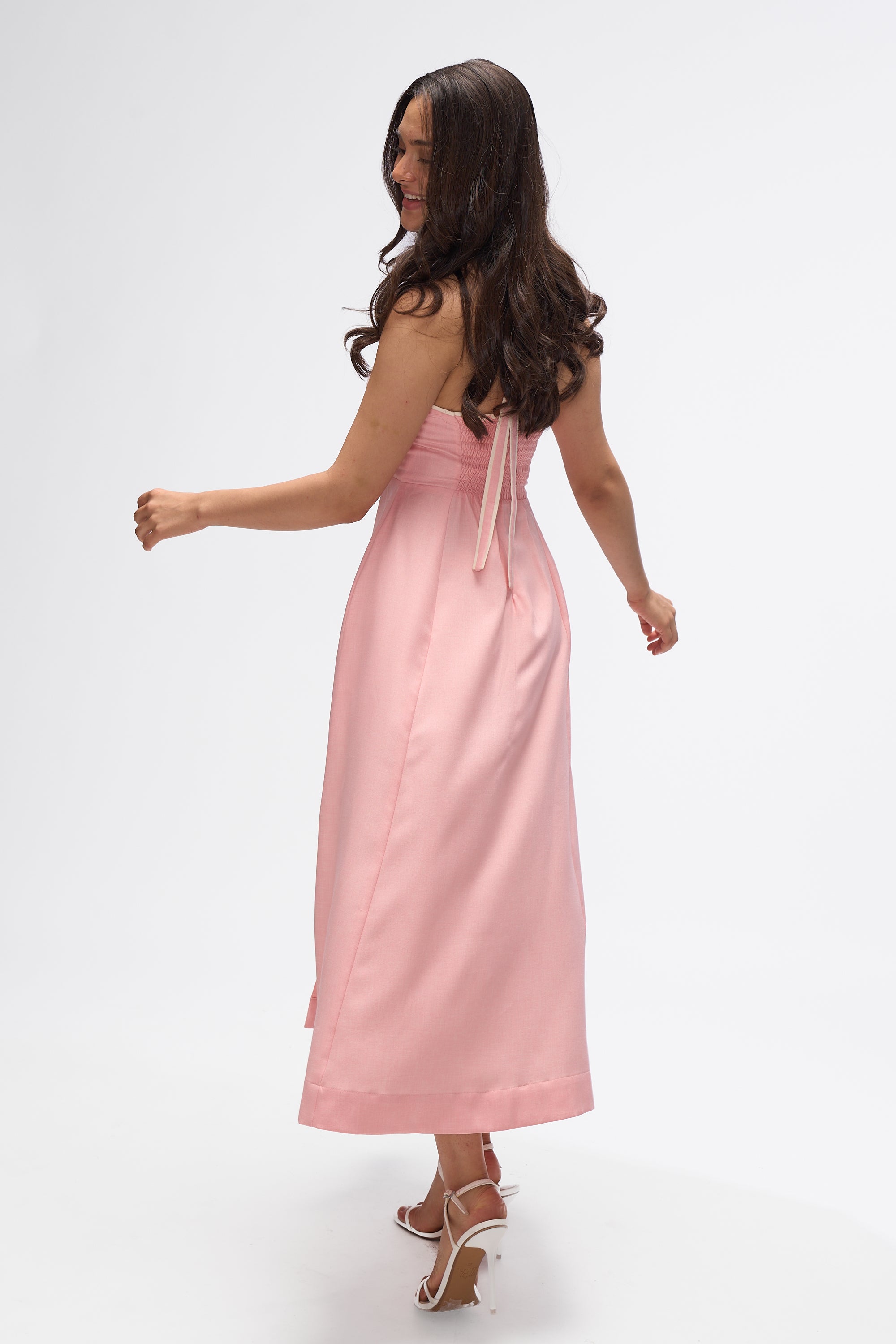 Siena- Peach and White
