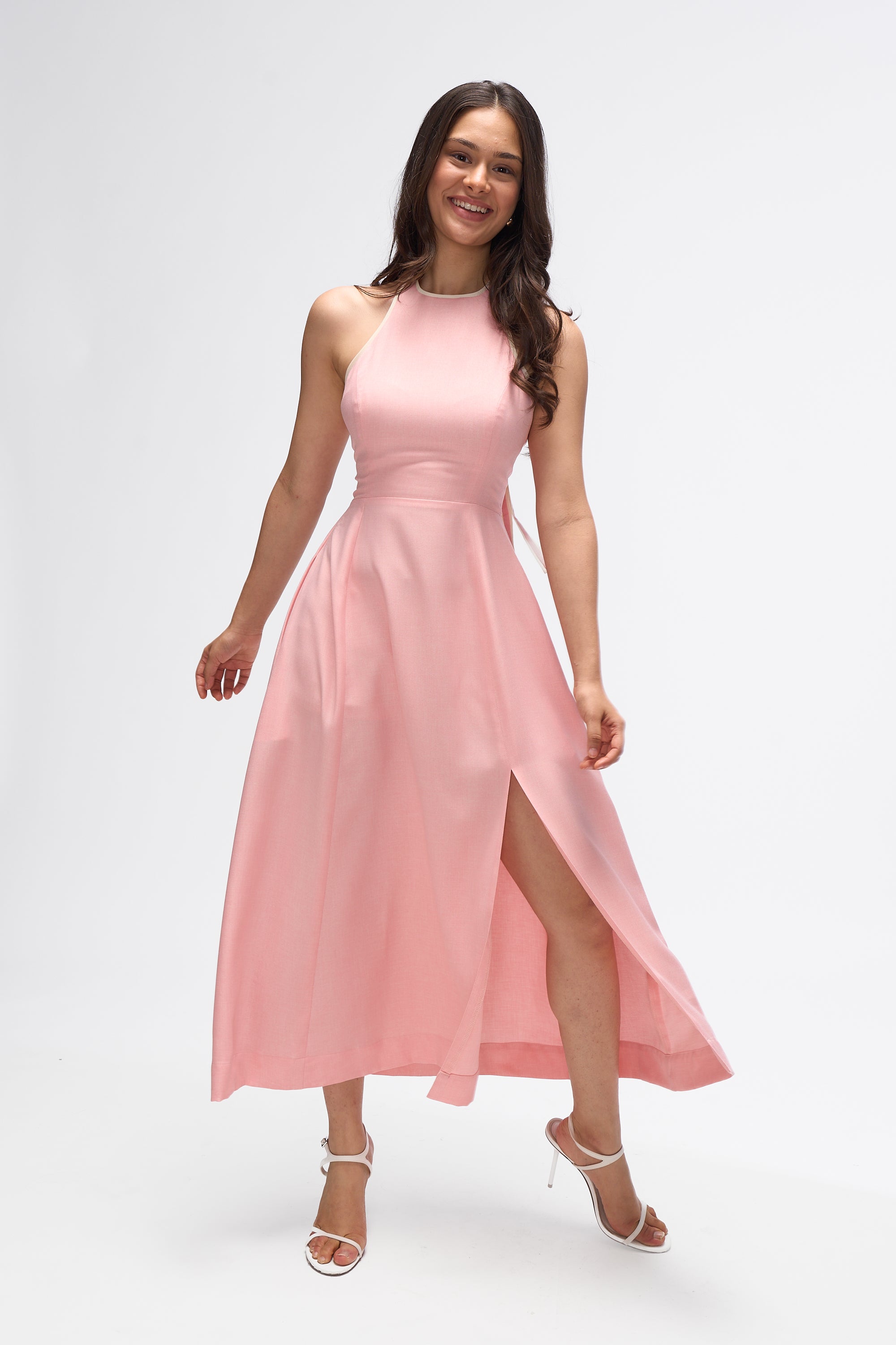 Siena- Peach and White