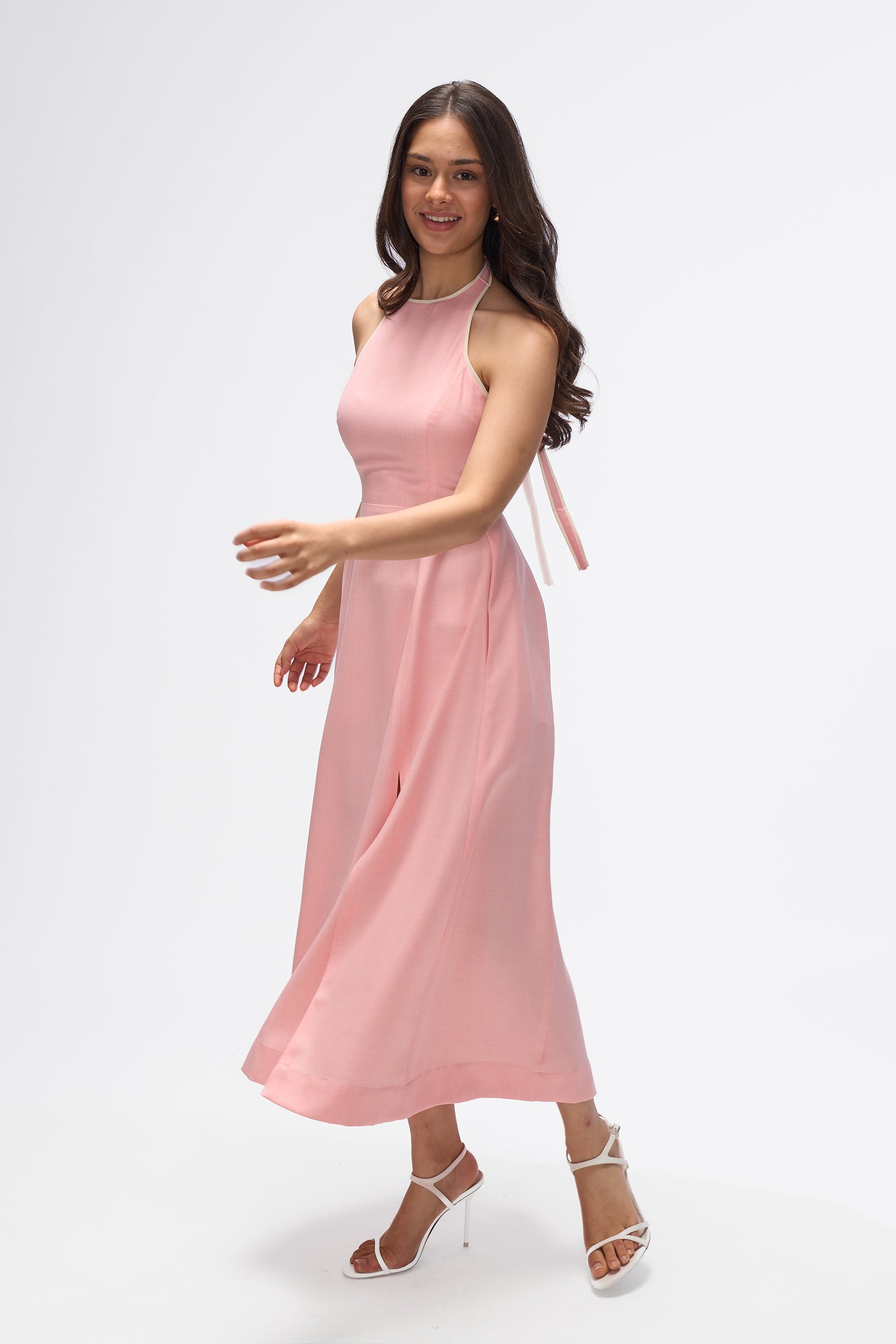 Siena- Peach and White