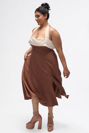 Juno- Mocha Brown and White