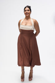 Juno- Mocha Brown and White