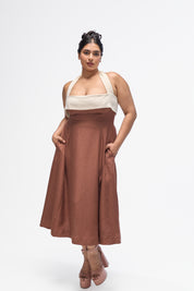 Juno- Mocha Brown and White
