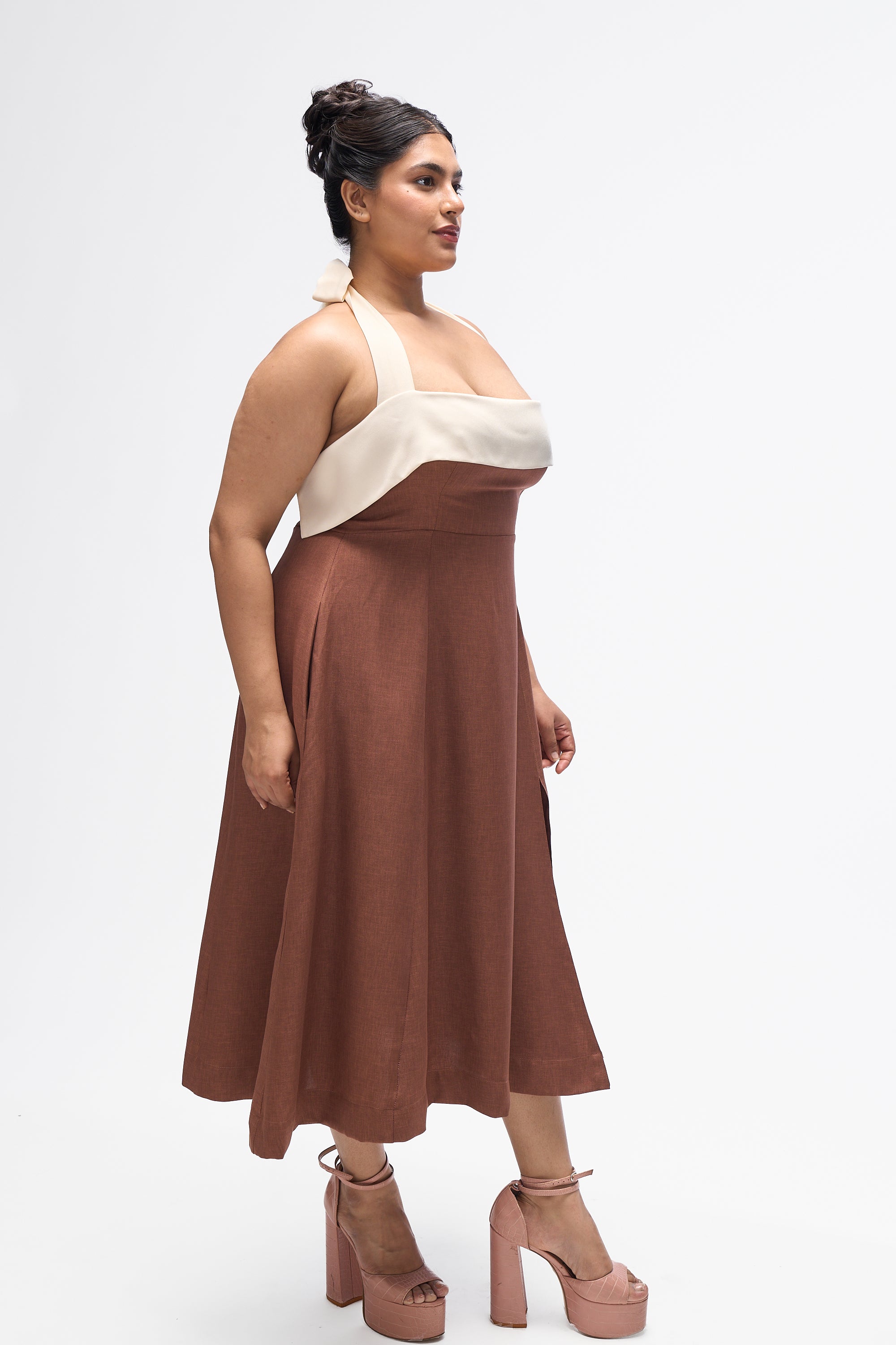 Juno- Mocha Brown and White