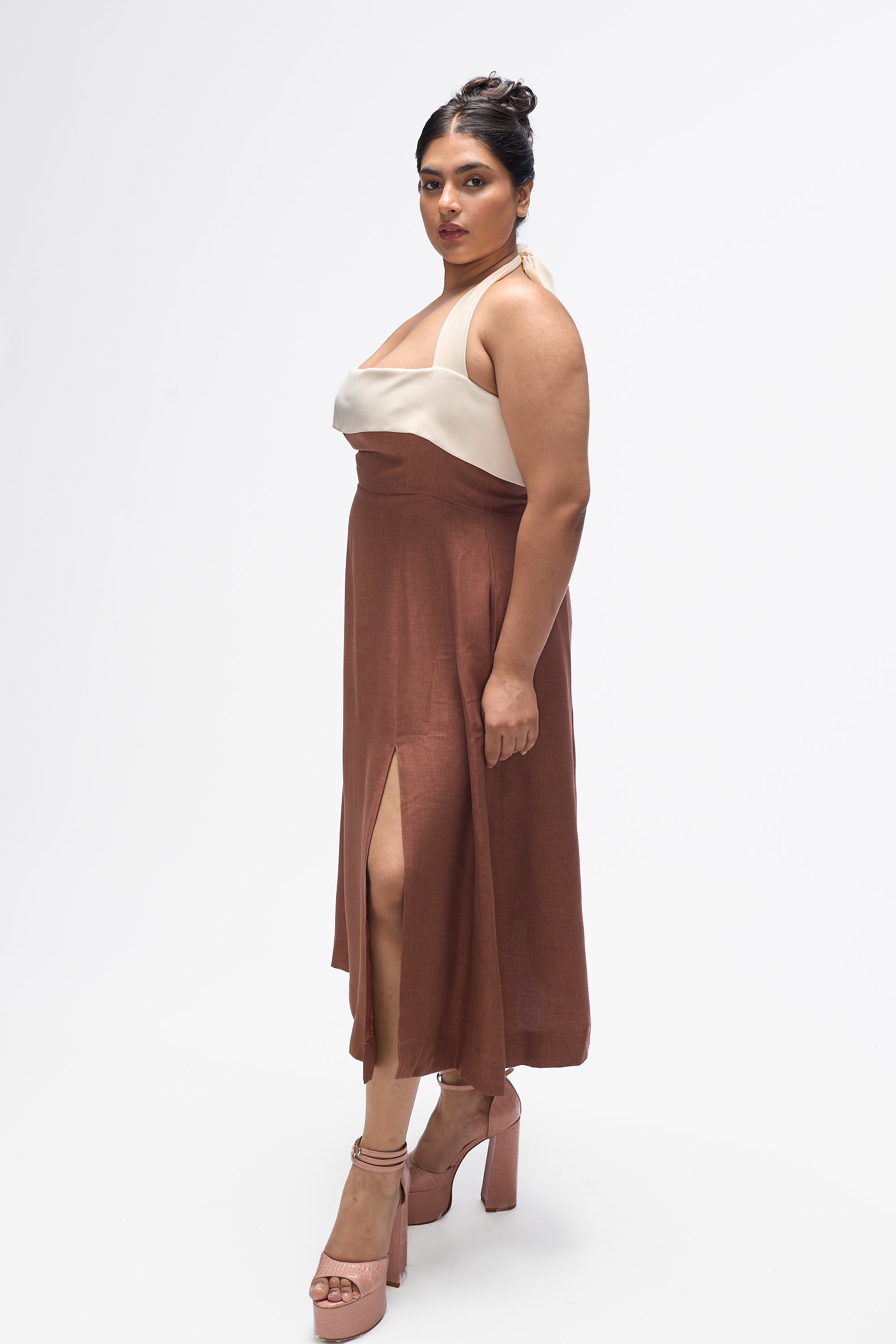 Juno- Mocha Brown and White