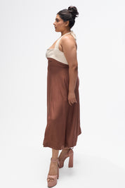 Juno- Mocha Brown and White