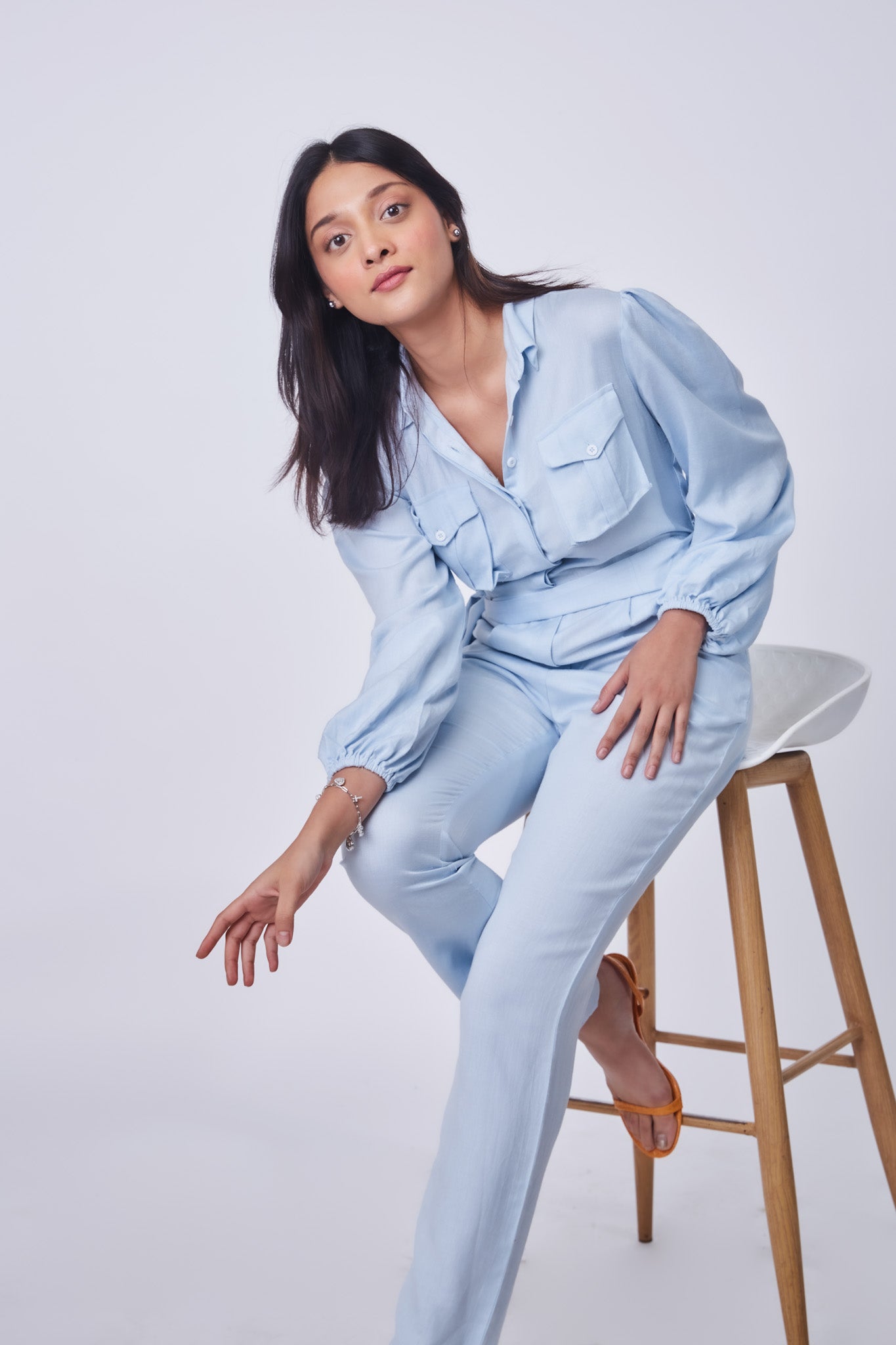 Lucy Jumpsuit- Powder Blue