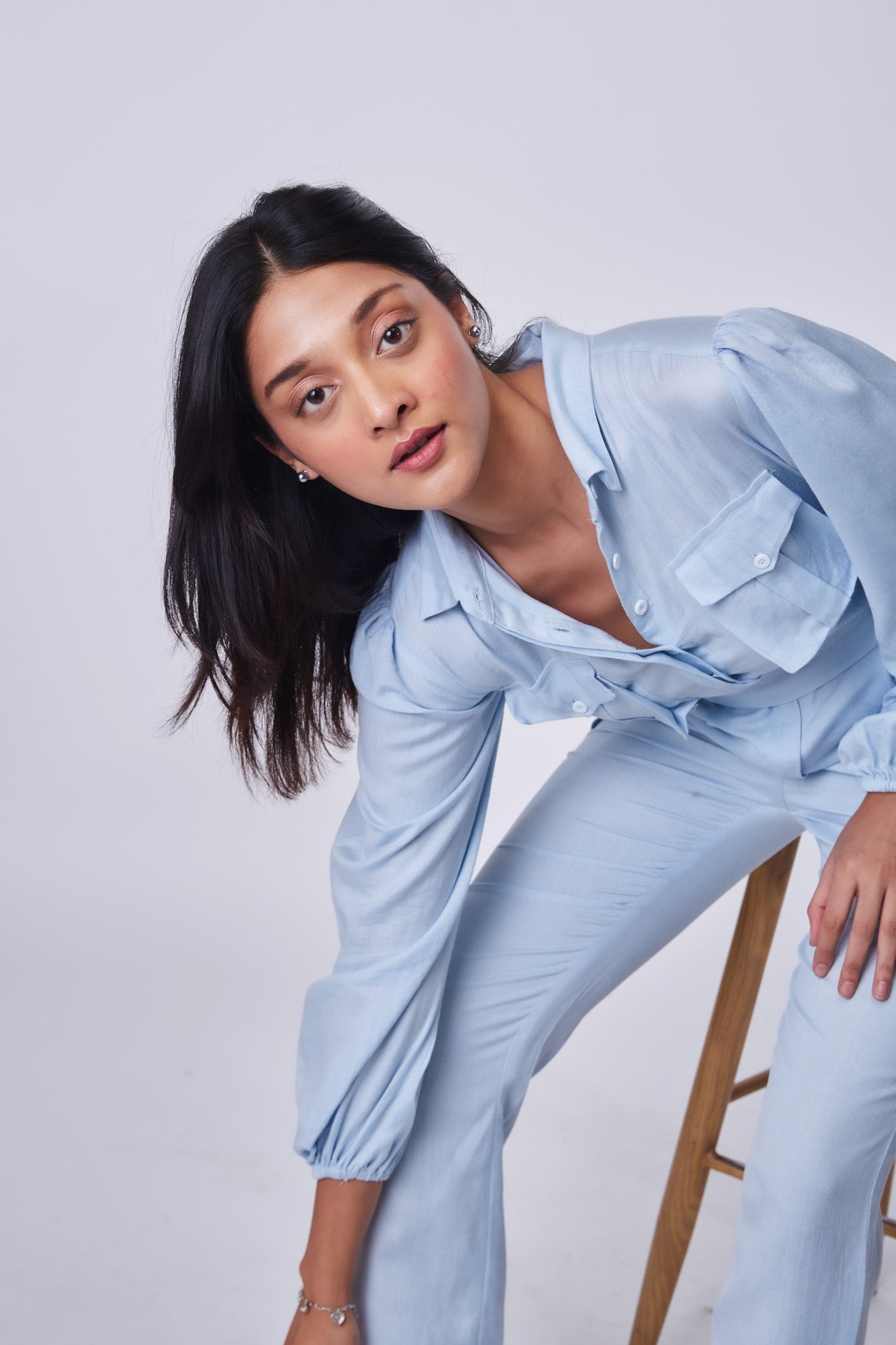 Lucy Jumpsuit- Powder Blue