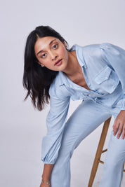 Lucy Jumpsuit- Powder Blue