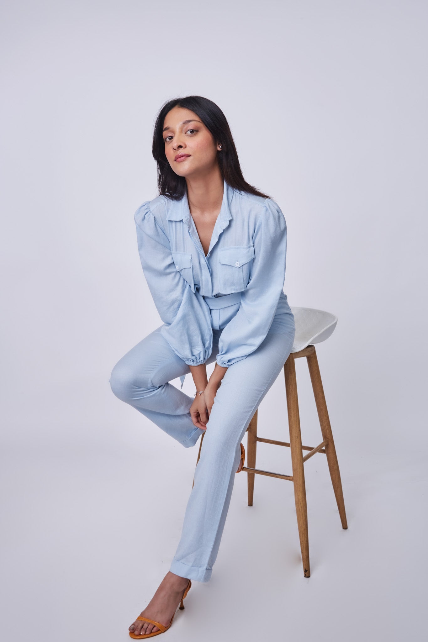 Lucy Jumpsuit- Powder Blue