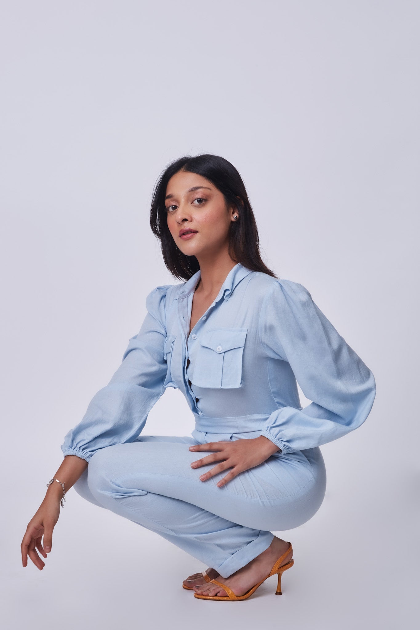Lucy Jumpsuit- Powder Blue