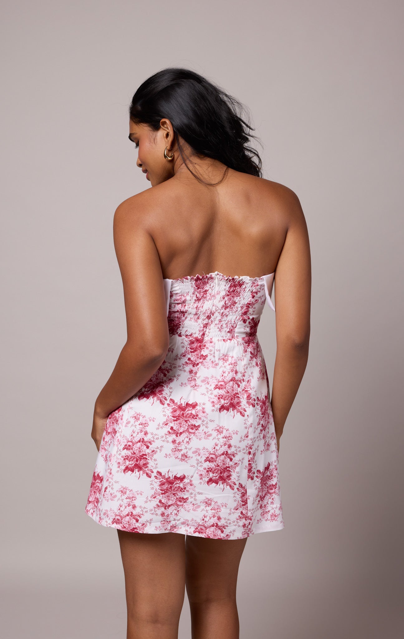 Margot – Rotes Blumenkleid