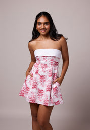 Margot – Rotes Blumenkleid