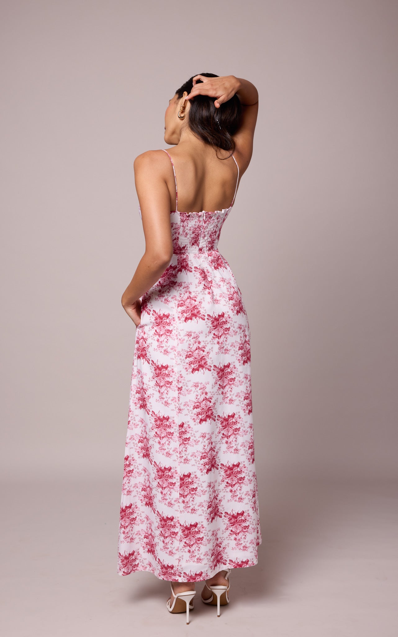 Rio- Vestido rojo floral