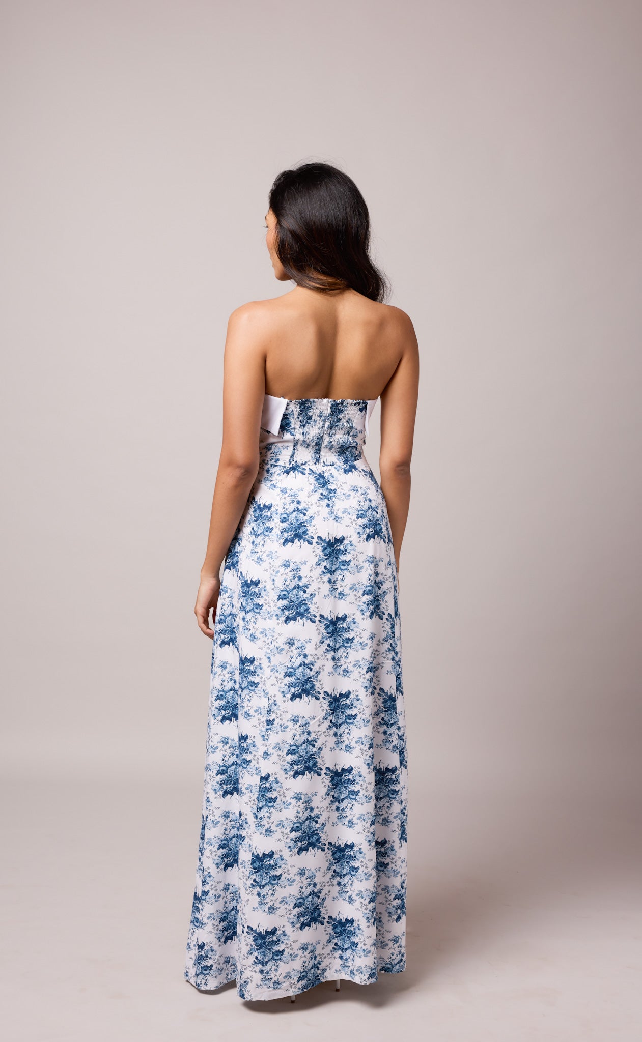 Thea - Blue Floral Dress